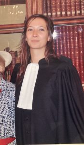 Emilie in the lawyers robe